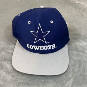 Vintage Dallas Cowboys Hat Cap Snap Back Mens One Size NFL Football Logo 7 90s